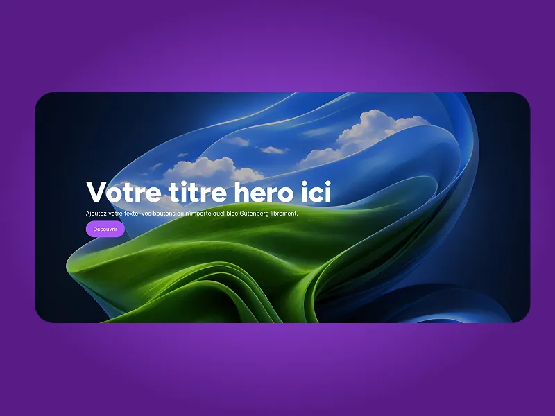 Hero Cover Section